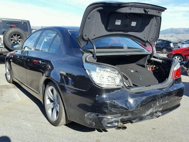 WBANU53538CT04963 - 2008 BMW 528 I BLACK photo 3