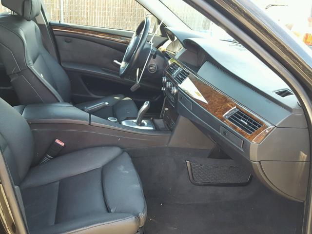 WBANU53538CT04963 - 2008 BMW 528 I BLACK photo 5