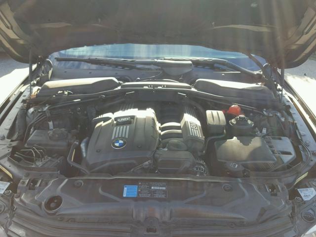 WBANU53538CT04963 - 2008 BMW 528 I BLACK photo 7
