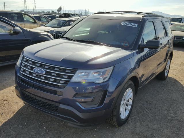 1FM5K7BH5GGA36677 - 2016 FORD EXPLORER BLUE photo 2