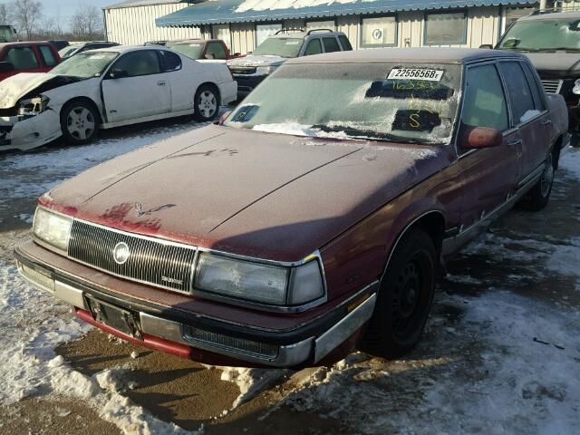 1G4CW51C1J1645913 - 1988 BUICK ELECTRA PA MAROON photo 2