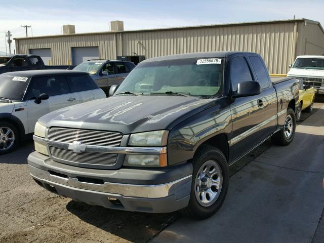 2GCEC19X931253748 - 2003 CHEVROLET SILVERADO BLACK photo 2