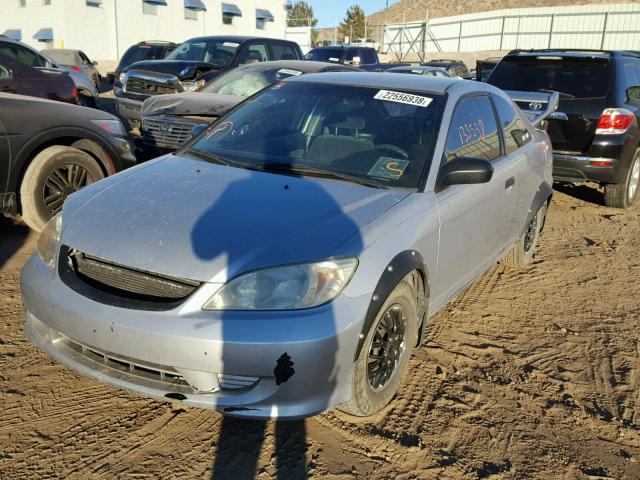 1HGEM22125L000908 - 2005 HONDA CIVIC DX V SILVER photo 2