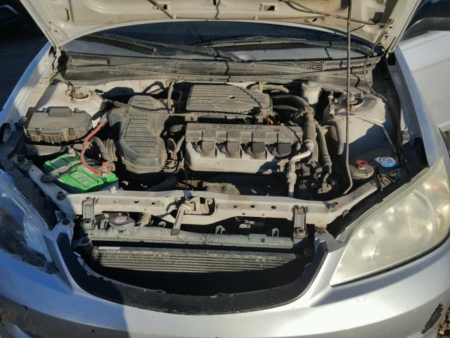 1HGEM22125L000908 - 2005 HONDA CIVIC DX V SILVER photo 7