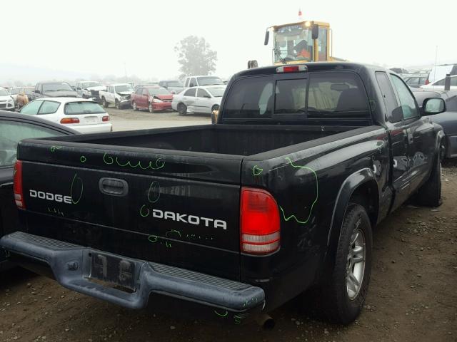 1D7GL32N94S509679 - 2004 DODGE DAKOTA SPO BLACK photo 4