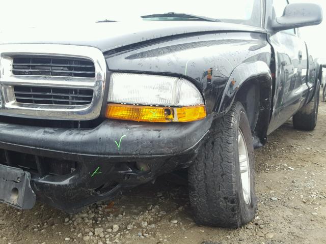 1D7GL32N94S509679 - 2004 DODGE DAKOTA SPO BLACK photo 9