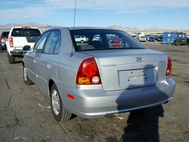 KMHCG45C33U487917 - 2003 HYUNDAI ACCENT GL SILVER photo 3