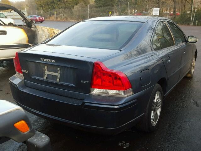 YV1RS592982702637 - 2008 VOLVO S60 2.5T BLUE photo 4