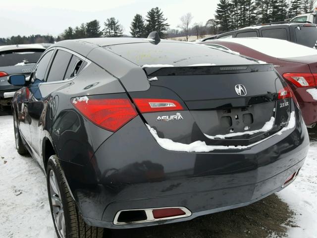 2HNYB1H4XBH500007 - 2011 ACURA ZDX TECHNO GRAY photo 3