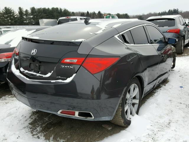 2HNYB1H4XBH500007 - 2011 ACURA ZDX TECHNO GRAY photo 4
