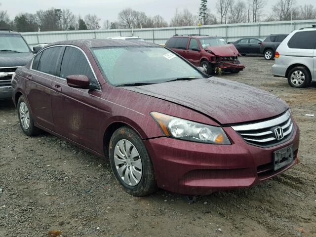 1HGCP2F34BA128858 - 2011 HONDA ACCORD LX BURGUNDY photo 1