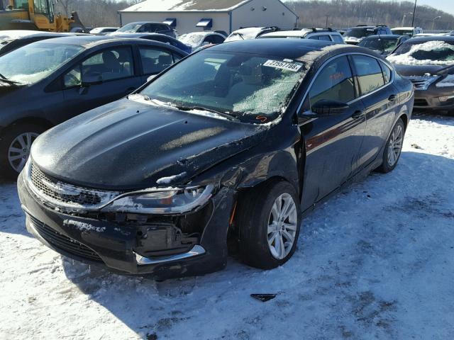 1C3CCCAB8FN570074 - 2015 CHRYSLER 200 LIMITE BLACK photo 2