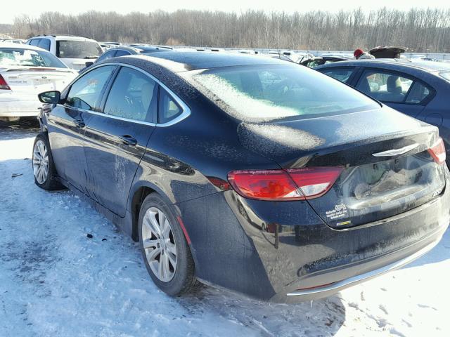 1C3CCCAB8FN570074 - 2015 CHRYSLER 200 LIMITE BLACK photo 3