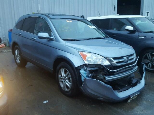 5J6RE4H70AL045421 - 2010 HONDA CR-V EXL SILVER photo 1