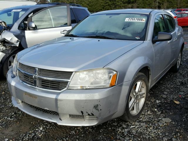 1B3LC56K08N682761 - 2008 DODGE AVENGER SX SILVER photo 2