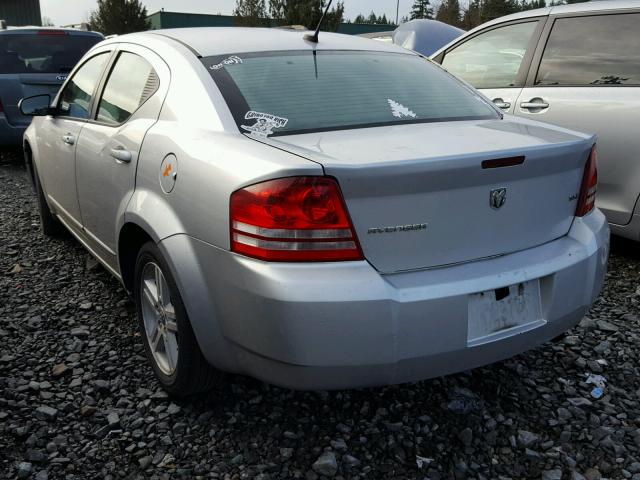 1B3LC56K08N682761 - 2008 DODGE AVENGER SX SILVER photo 3