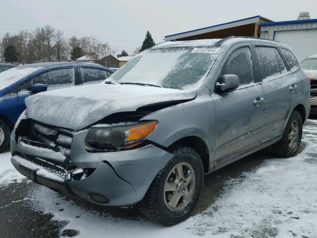 5NMSG13D18H141292 - 2008 HYUNDAI SANTA FE G GRAY photo 2