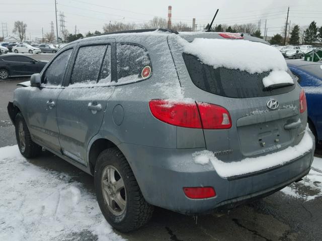 5NMSG13D18H141292 - 2008 HYUNDAI SANTA FE G GRAY photo 3