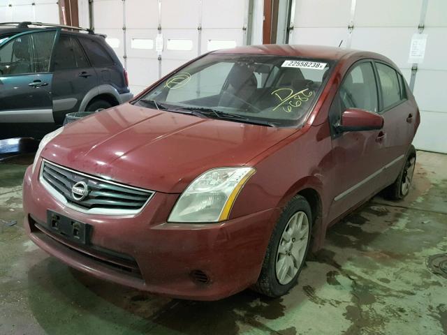 3N1AB6AP2BL626686 - 2011 NISSAN SENTRA 2.0 MAROON photo 2