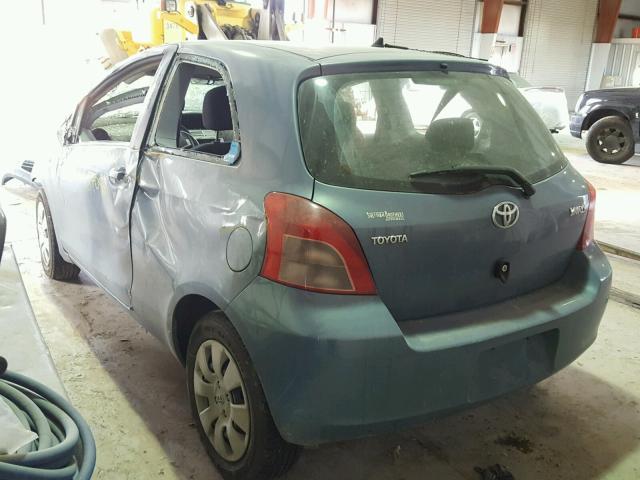 JTDJT923275090188 - 2007 TOYOTA YARIS TURQUOISE photo 3