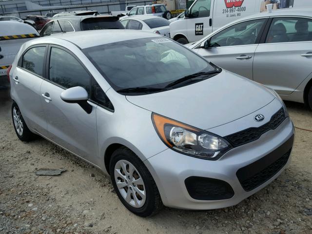 KNADM5A37D6191167 - 2013 KIA RIO LX SILVER photo 1