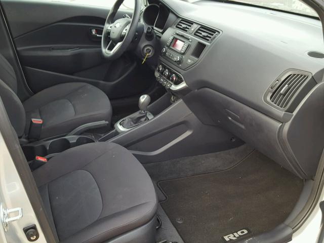 KNADM5A37D6191167 - 2013 KIA RIO LX Արծաթագույն լուսանկար 5
