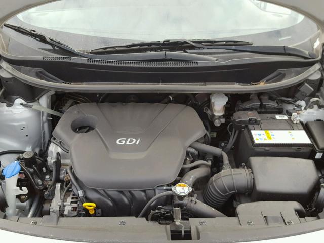 KNADM5A37D6191167 - 2013 KIA RIO LX Արծաթագույն լուսանկար 7