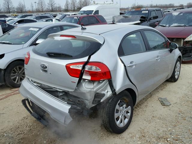 KNADM5A37D6191167 - 2013 KIA RIO LX SILVER photo 9