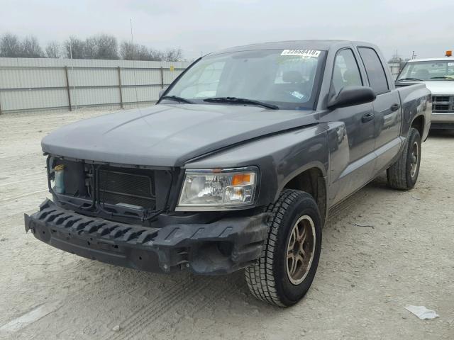 1D7HE38K08S560151 - 2008 DODGE DAKOTA SXT GRAY photo 2