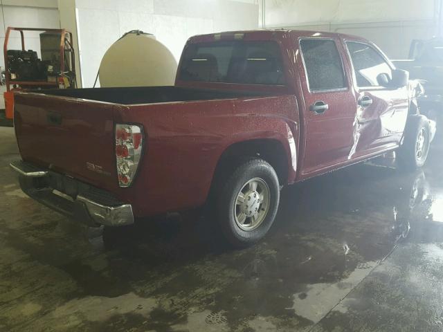 1GTCS136648119188 - 2004 GMC CANYON RED photo 4