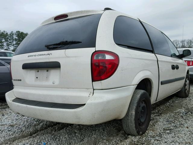 1D4GP24R75B327525 - 2005 DODGE GRAND CARA WHITE photo 4