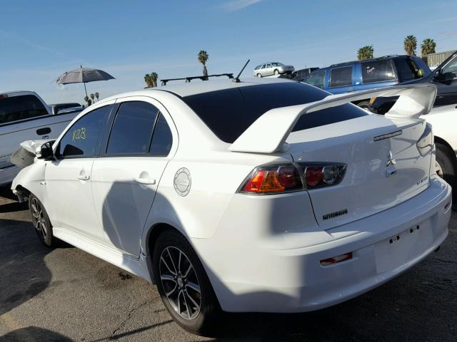 JA32U2FU9HU001184 - 2017 MITSUBISHI LANCER ES WHITE photo 3