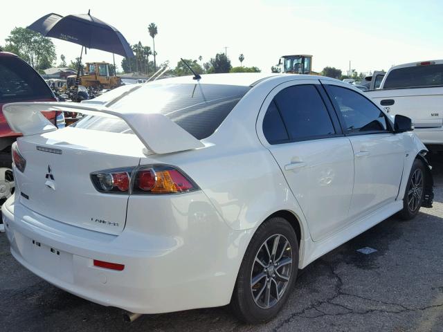 JA32U2FU9HU001184 - 2017 MITSUBISHI LANCER ES WHITE photo 4