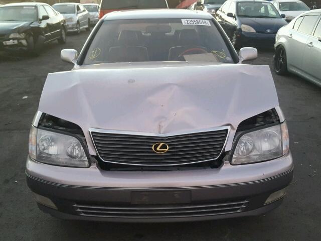 JT8BH28F8X0143678 - 1999 LEXUS LS 400 SILVER photo 9