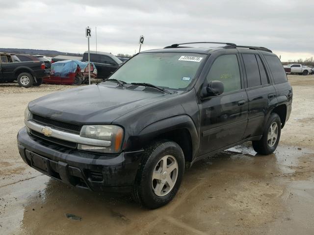 1GNDS13S662140671 - 2006 CHEVROLET TRAILBLAZE BLACK photo 2