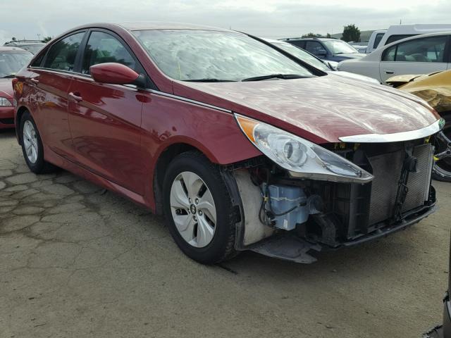 5NPEB4ACXEH828681 - 2014 HYUNDAI SONATA GLS RED photo 1