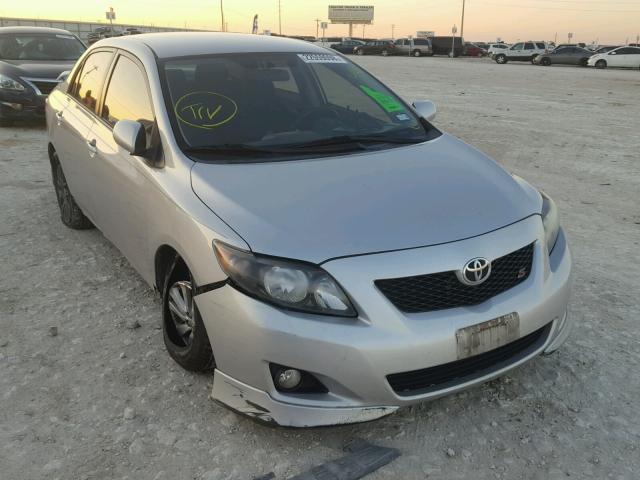 1NXBU4EE4AZ281623 - 2010 TOYOTA COROLLA BA SILVER photo 1