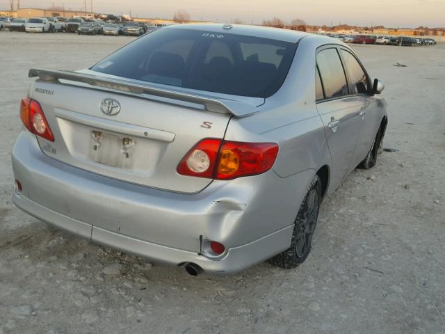 1NXBU4EE4AZ281623 - 2010 TOYOTA COROLLA BA SILVER photo 4