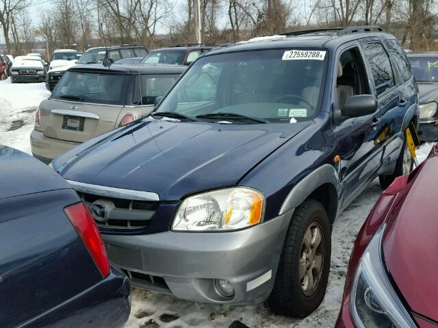 4F2YU08162KM62932 - 2002 MAZDA TRIBUTE LX BLUE photo 2