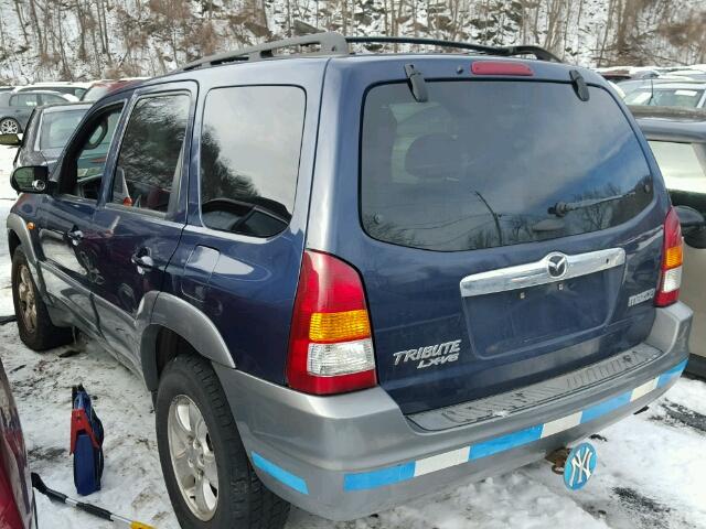 4F2YU08162KM62932 - 2002 MAZDA TRIBUTE LX BLUE photo 3