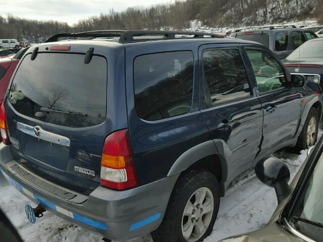 4F2YU08162KM62932 - 2002 MAZDA TRIBUTE LX BLUE photo 4