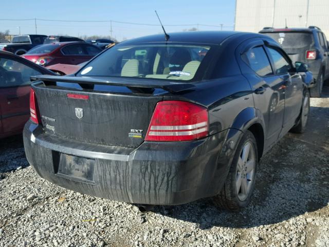 1B3LC56R08N583208 - 2008 DODGE AVENGER SX BLACK photo 4