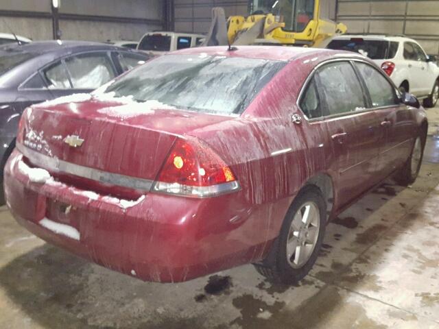 2G1WT58KX69119959 - 2006 CHEVROLET IMPALA LT BURGUNDY photo 4