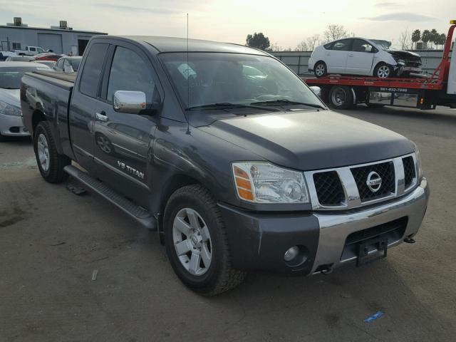 1N6AA06A15N511600 - 2005 NISSAN TITAN XE GRAY photo 1