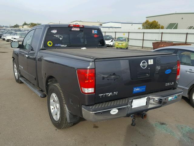 1N6AA06A15N511600 - 2005 NISSAN TITAN XE GRAY photo 3