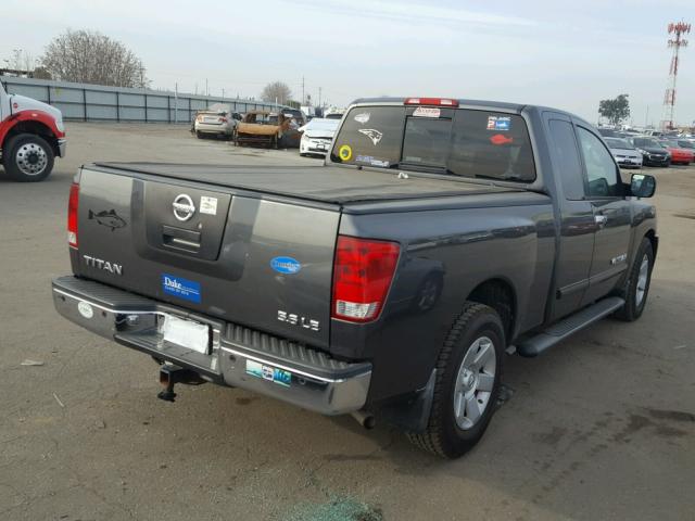 1N6AA06A15N511600 - 2005 NISSAN TITAN XE GRAY photo 4