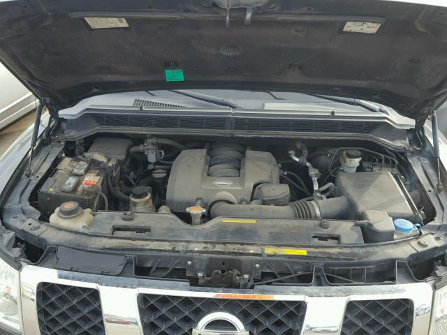 1N6AA06A15N511600 - 2005 NISSAN TITAN XE GRAY photo 7