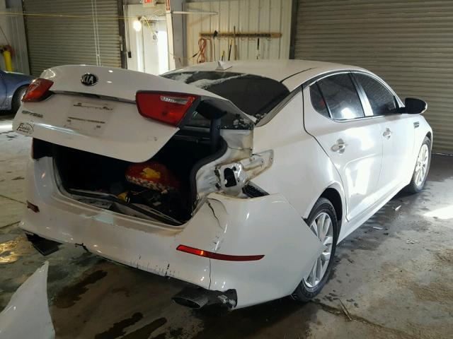 5XXGM4A72EG346451 - 2014 KIA OPTIMA LX WHITE photo 4