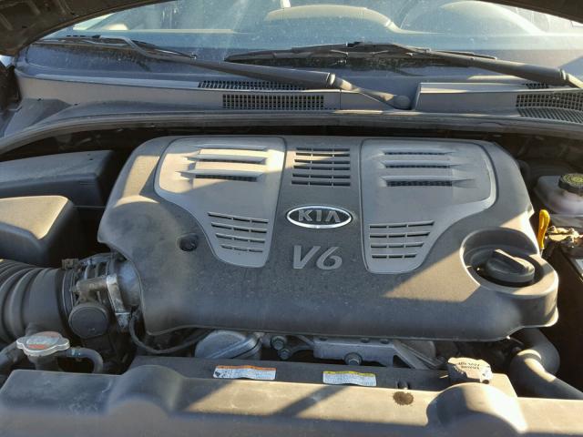 KNDJD736785769594 - 2008 KIA SORENTO EX BLACK photo 7