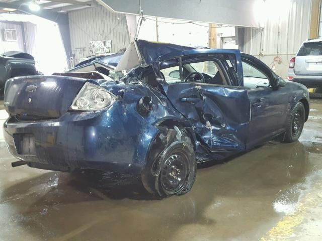 1G1AB5F52A7106188 - 2010 CHEVROLET COBALT LS BLUE photo 4